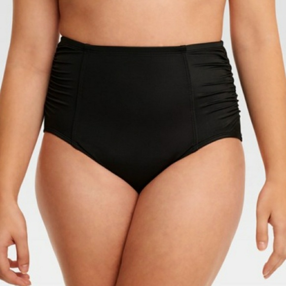 Other - NWT waisted black bikini bottoms